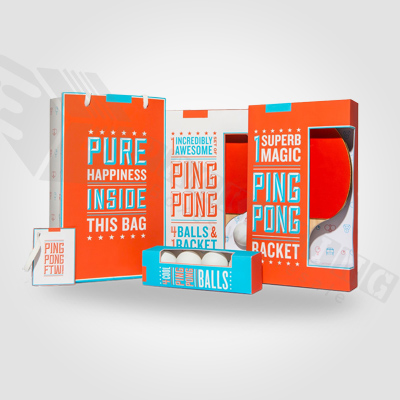 Custom Printed Ping Pong Packaging Boxes