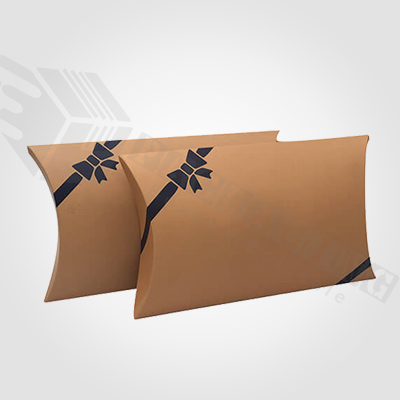 Custom Printed Kraft Paper Pillow Boxes