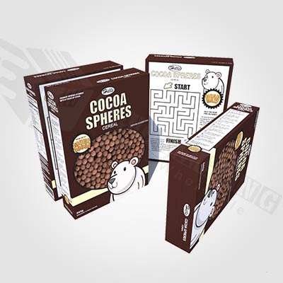 Custom Printed Chocolate Cereal Boxes