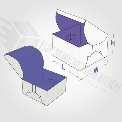 Self Lock Cake Boxes Templates