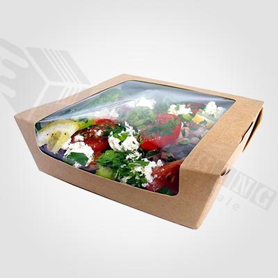 Custom Kraft Salad Container Boxes