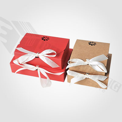 Custom Ribbon Kraft Favor Boxes