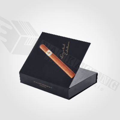 Soft Touch Embossed Cigar Packaging Boxes