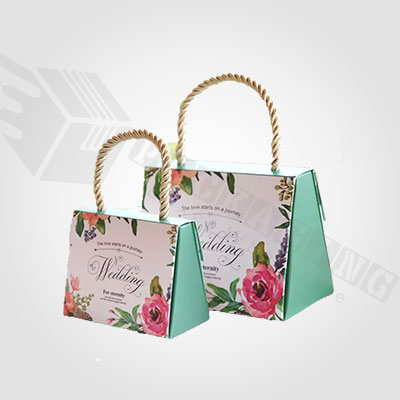 Custom Printed Wedding Gift Boxes With Handle