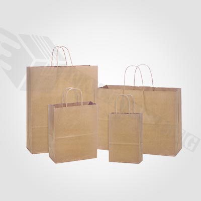 Custom Recycled Kraft Shopping Bags